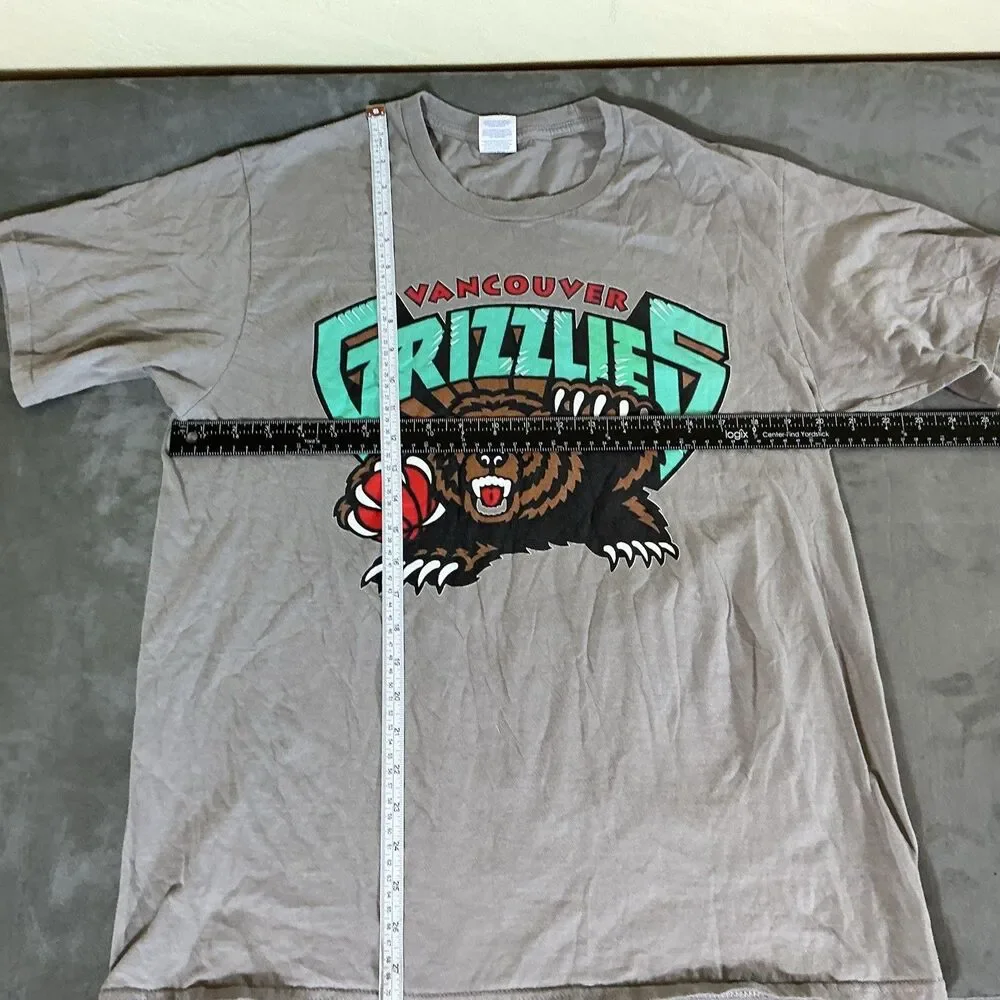 Vancouver Grizzlies XL Gray T Shirt Mens NBA Basketball Shirt Port & Company
